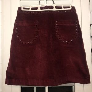 Burgundy Skirt